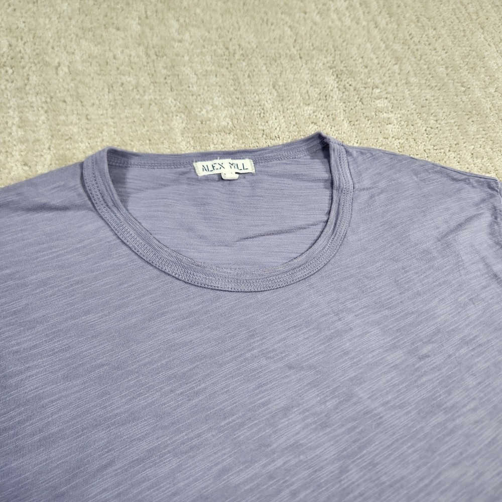 Alex Mill Slub Cotton Shirt Men XXL Gray Minimal Rugged Luxury Huckberry